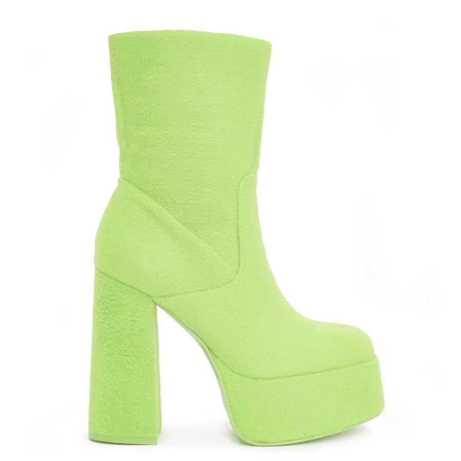 Women Koi footwear Heeled Boots | Dipsy Fluffy Platform Boots ...